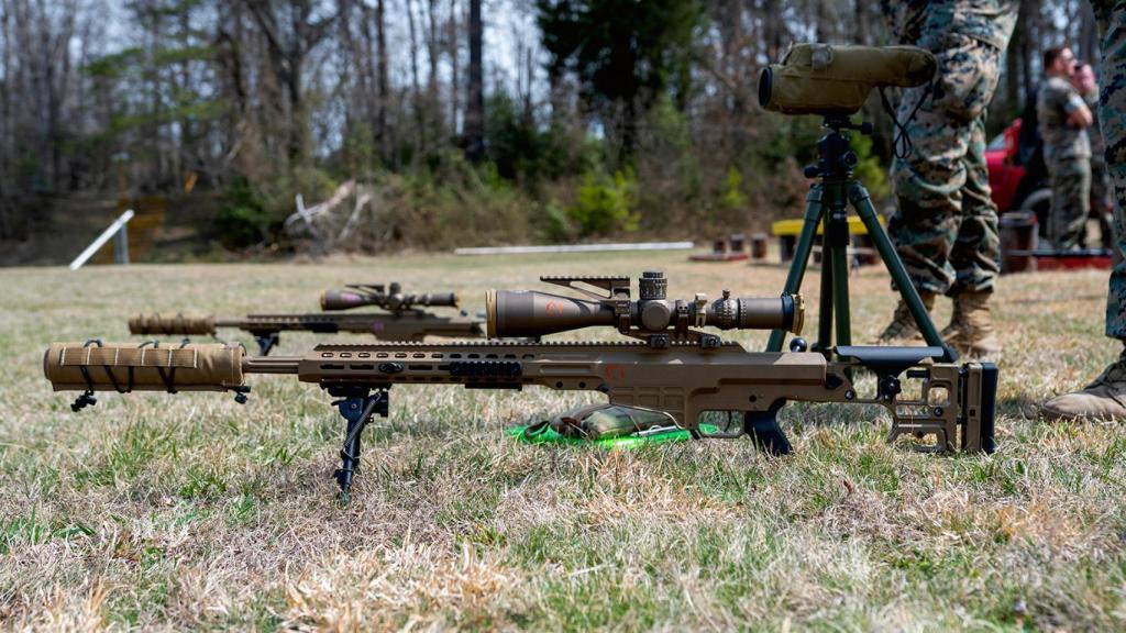 El rifle MK22 en un campo de entrenamiento