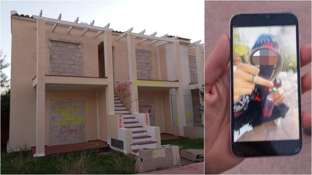 La conocida como 'Casa del Chino', un adosado abandonado al que acudían 'El Rayo' y sus amigos en Orihuela Costa, en el que 'El Rayo' se refugió tras matar a su exnovia Cloe.