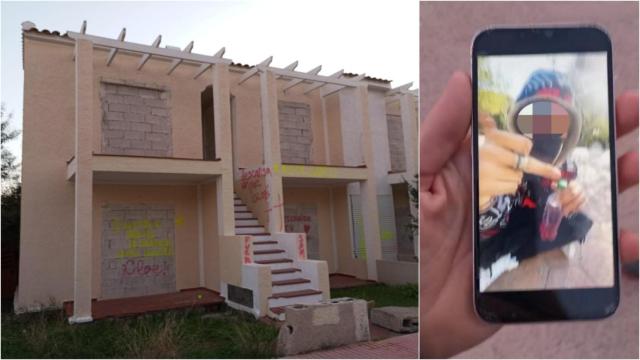 La conocida como 'Casa del Chino', un adosado abandonado al que acudían 'El Rayo' y sus amigos en Orihuela Costa, en el que 'El Rayo' se refugió tras matar a su exnovia Cloe.