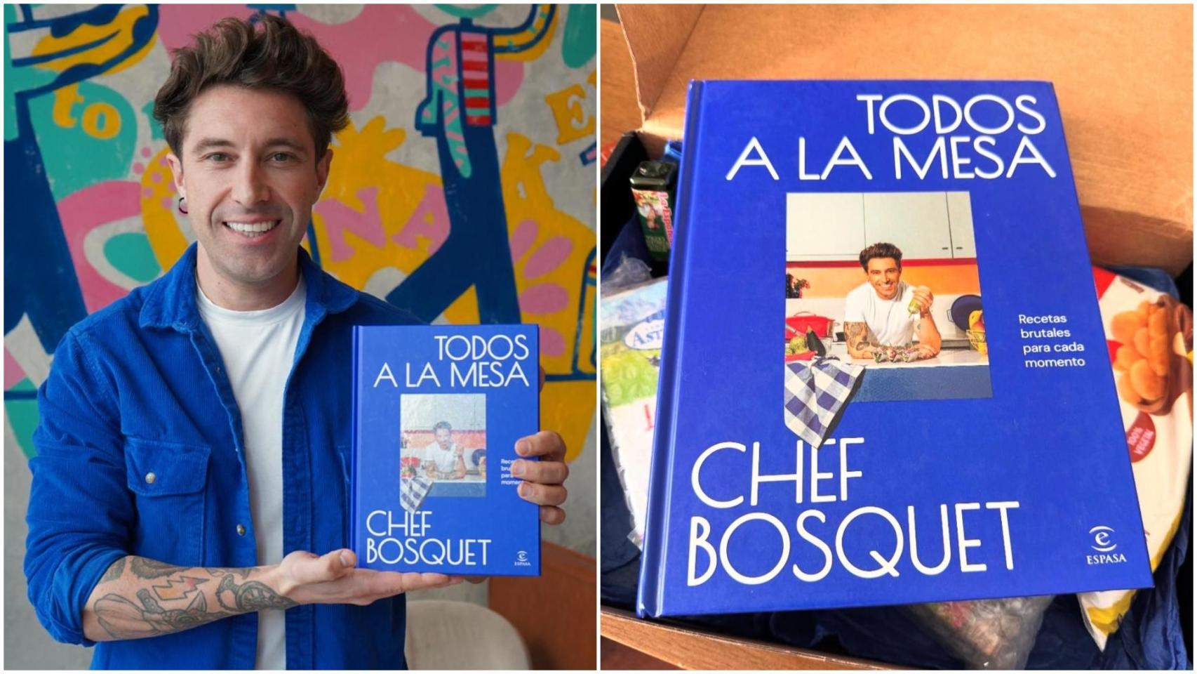 Chef Bosquet con su libro Todos a la mesa