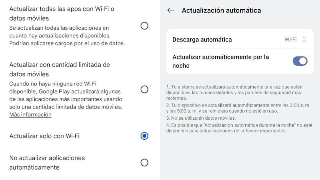 Actualizaciones automáticas en Android