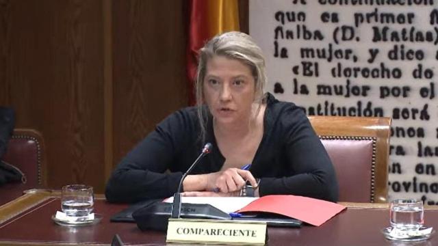 La asesora de Moncloa María Cristina Álvarez, en la comisión de investigación del Senado sobre el 'caso Koldo'.