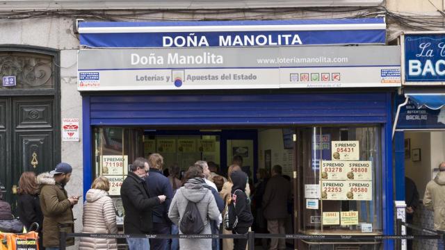 La emblemática tienda de Doña Manolita, uno de los puntos de venta más icónicos de España.