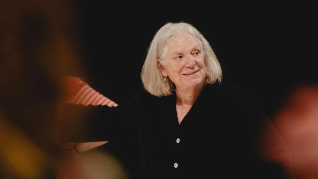 Anne Bogart, durante su conferencia en Madrid.