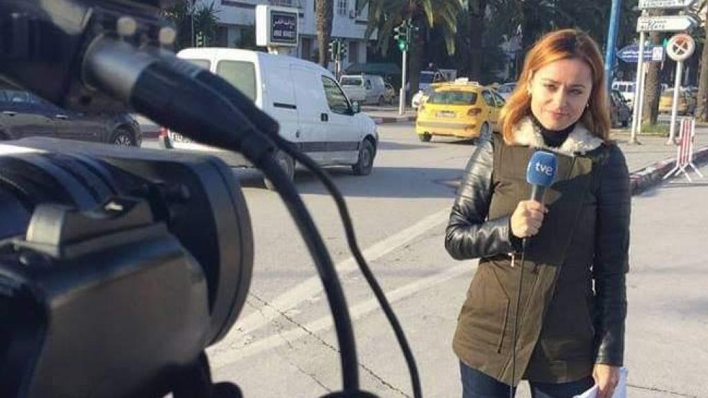 La reportera de RTVE, Erika Reija