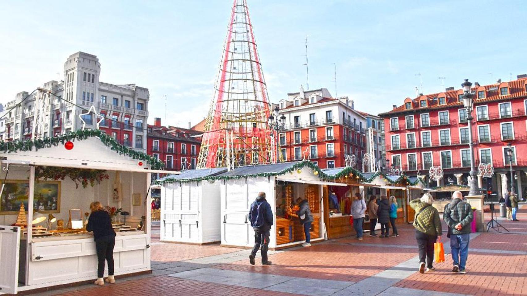 El mercado navideño de Valladolid