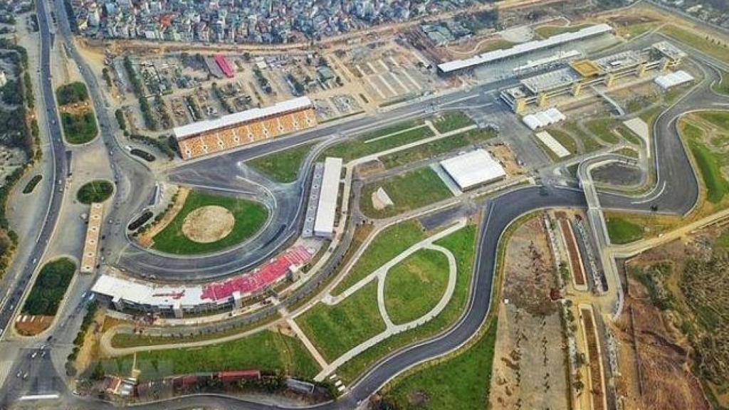 Imagen aérea del circuito de Hanói en Vietnam