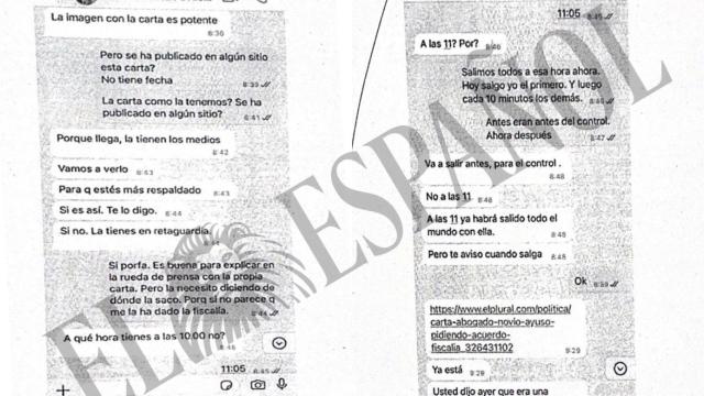 La conversación entre Lobato y Sánchez Acera, incluida en el acta notarial.