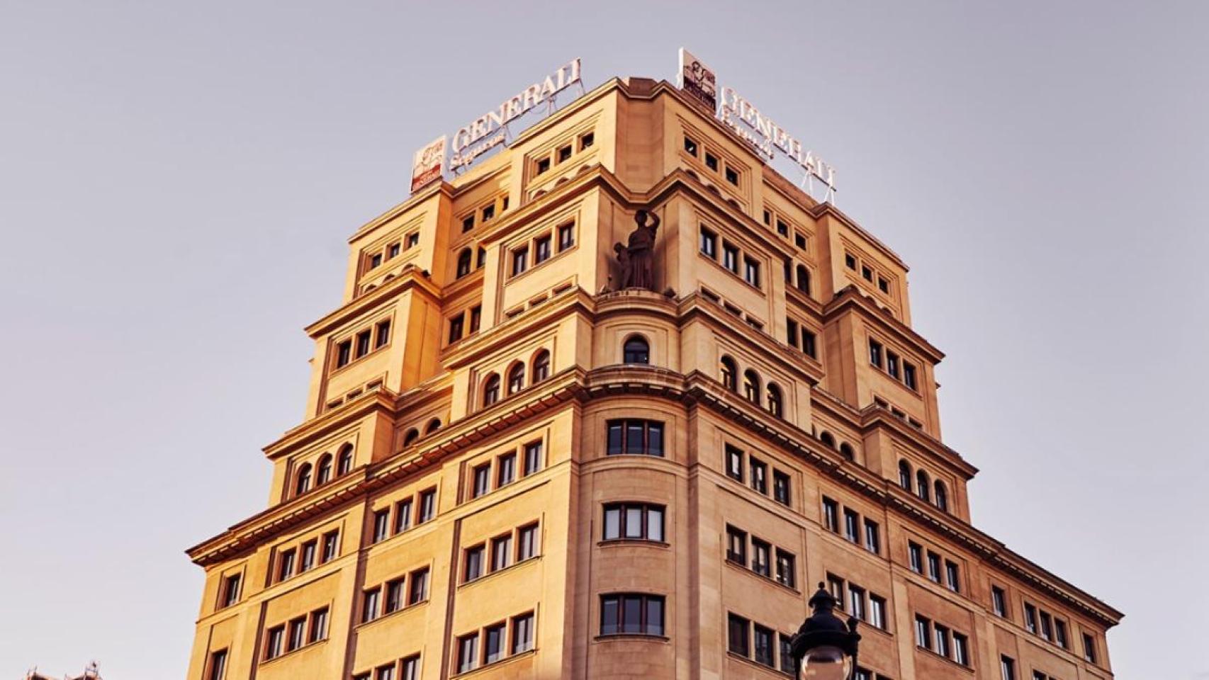 Plantas superiores del edificio Generali, en Alcalá 21.