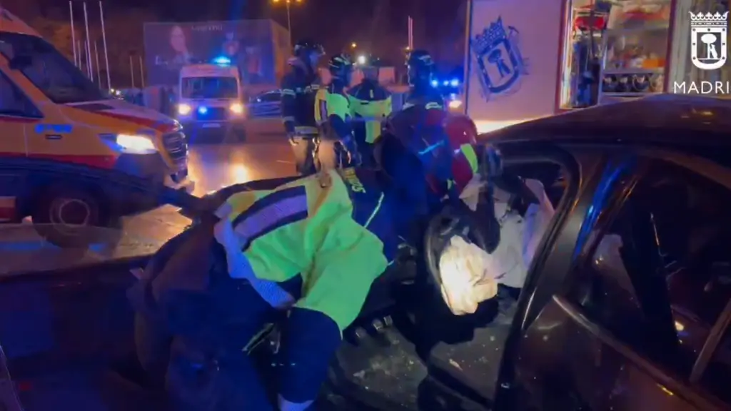 El vehículo accidentado.