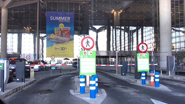 El parking del Aeropuerto de Málaga.