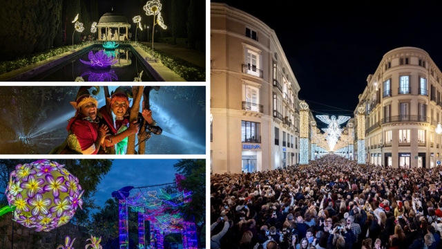 Imágenes del Botánico, del Parque del Oeste y Larios en Navidad.