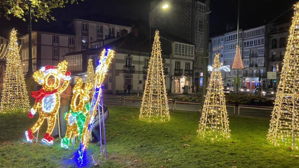 Encendido de las luces de Navidad de Santiago