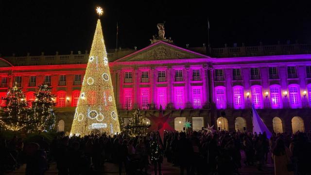 Encendido de las luces de Navidad de Santiago.