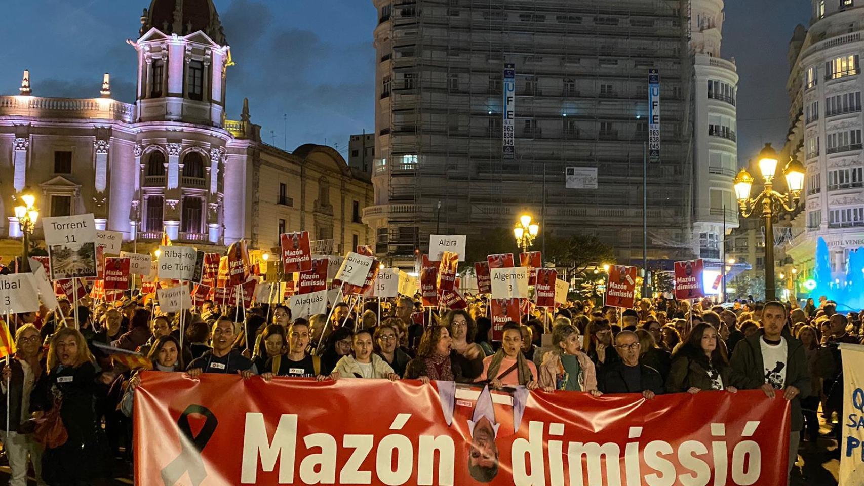 Manifestación de este sábado. EE