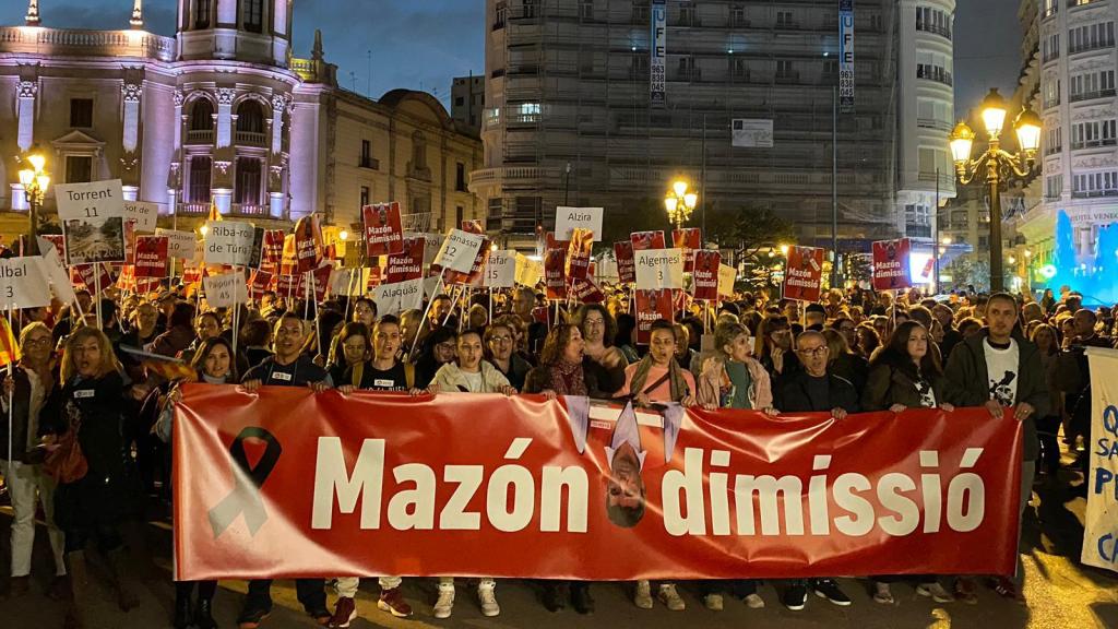 Manifestación de este sábado. EE