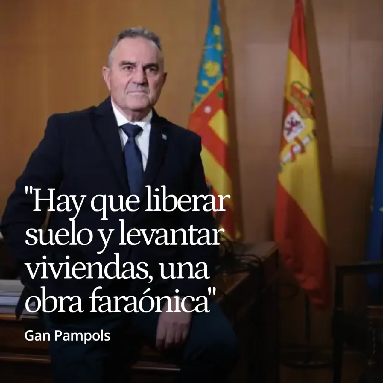 Gan Pampols, el hombre con galones para la reconstrucción: "Hay que liberar suelo y levantar viviendas. La obra es faraónica"