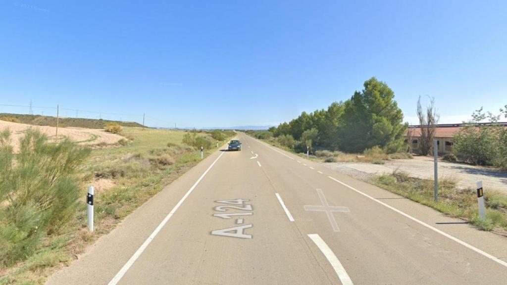 El accidente se ha producido en la carretera A-124, en el término municipal de Zuera