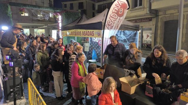 Castañada popular en Guijuelo