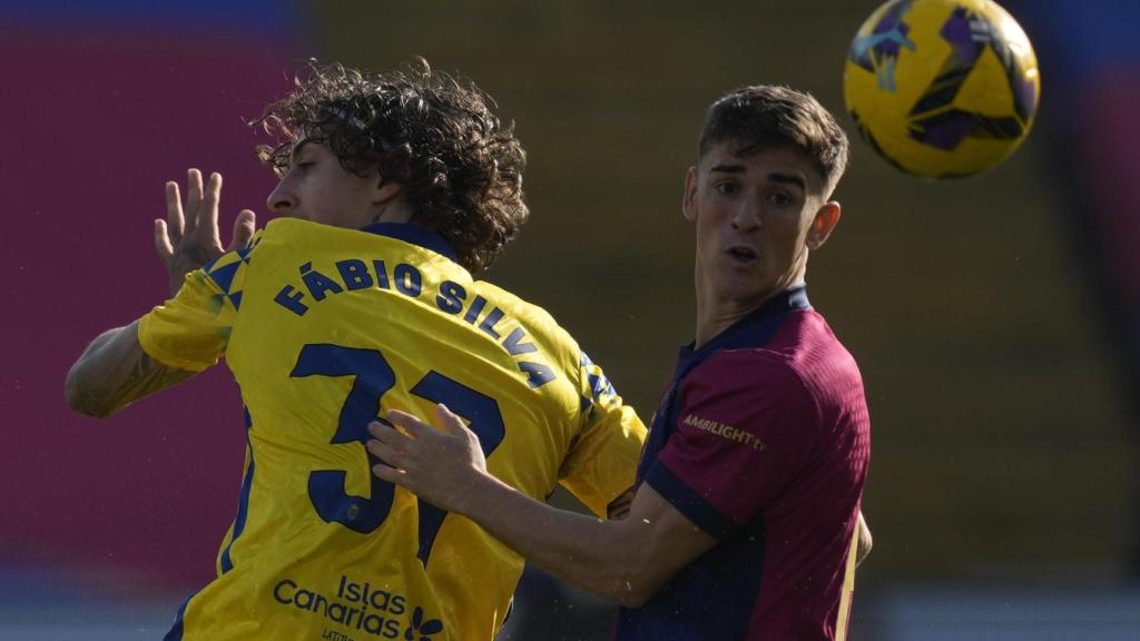 Gavi, durante el partido contra Las Palmas