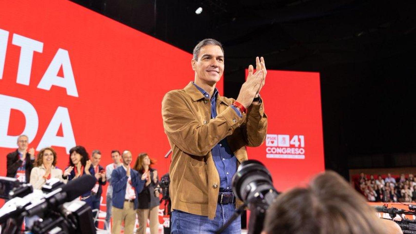 Pedro Sánchez, este sábado en el 41 Congreso Federal del PSOE en Sevilla.