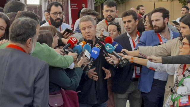 El presidente de Castilla-La Mancha, Emiliano García-Page, este sábado en el 41º Congreso Federal del PSOE.