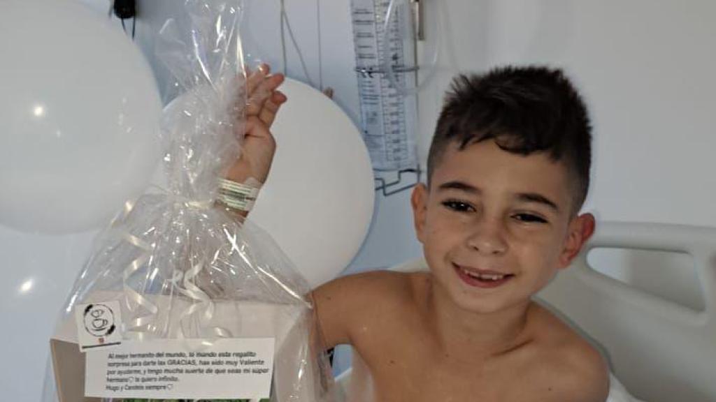 El pequeño Hugo, en el hospital.