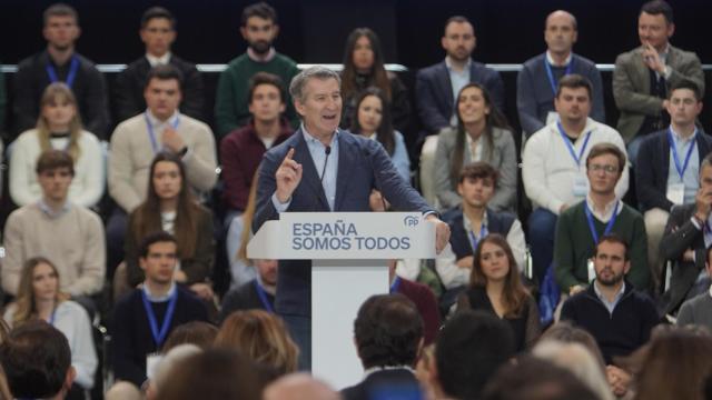 El presidente nacional del PP, Alberto Núñez Feijóo, clausura la XXVII Intermunicipal del PP en Valladolid