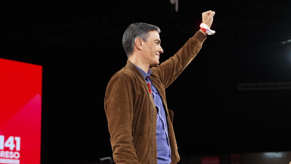 El presidente del Gobierno y secretario general del PSOE, Pedro Sánchez, este domingo en el 41º Congreso Federal del partido en Sevilla.