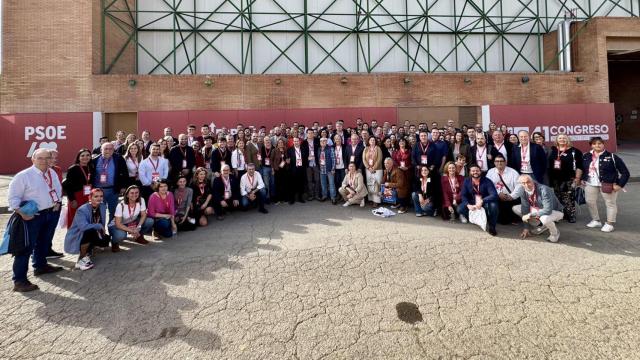 Los socialistas gallegos en el Congreso Federal del PSOE.