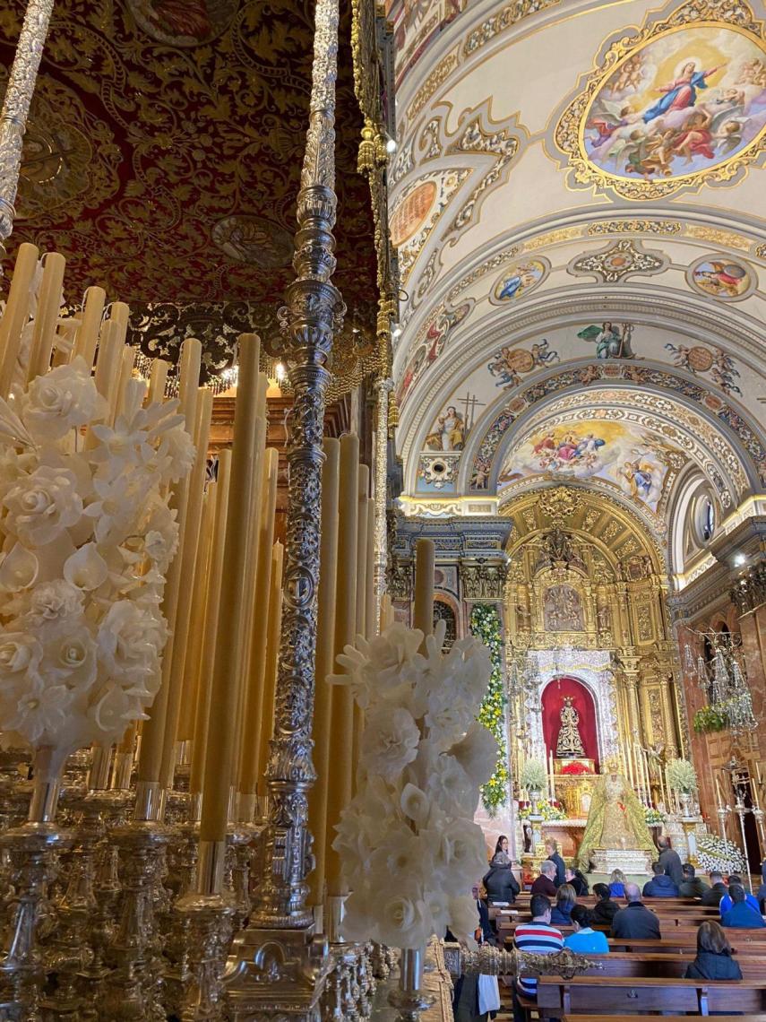 La Basílica de La Macarena en los días previos a recibir la Rosa de Oro.