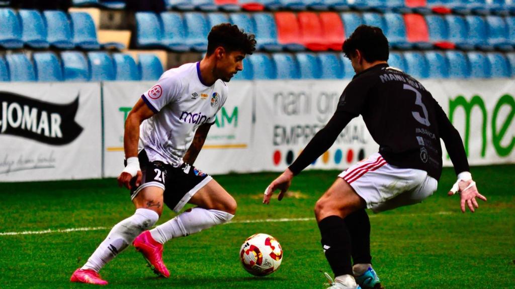 Caramelo, jugador del Salamanca CF, en un partido.