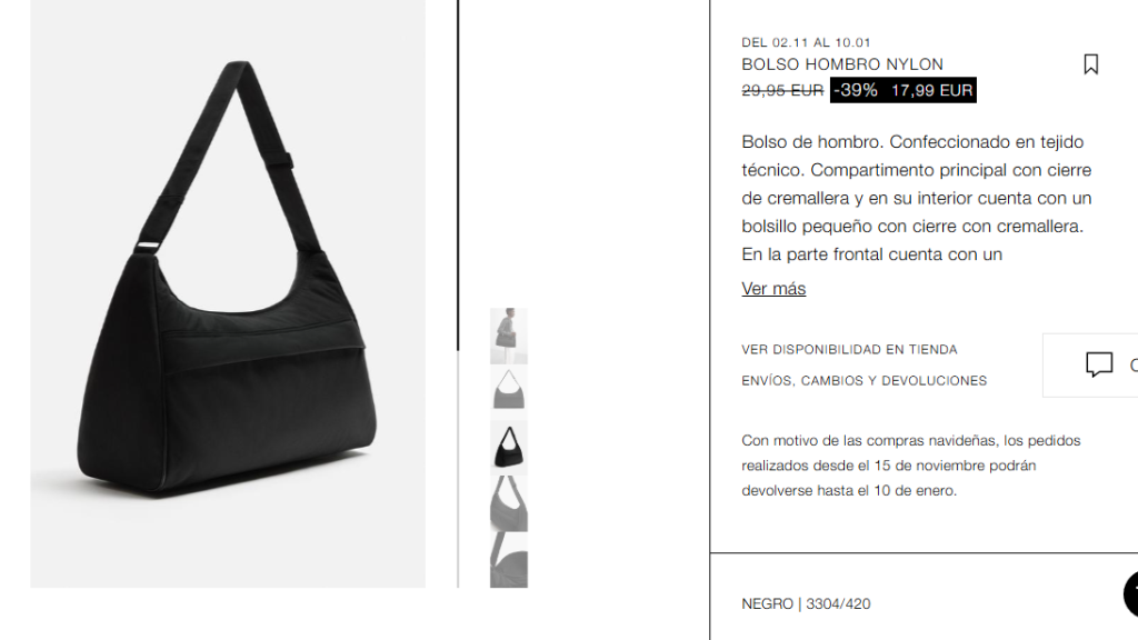 Bolso nylon. Ref. 3304/420