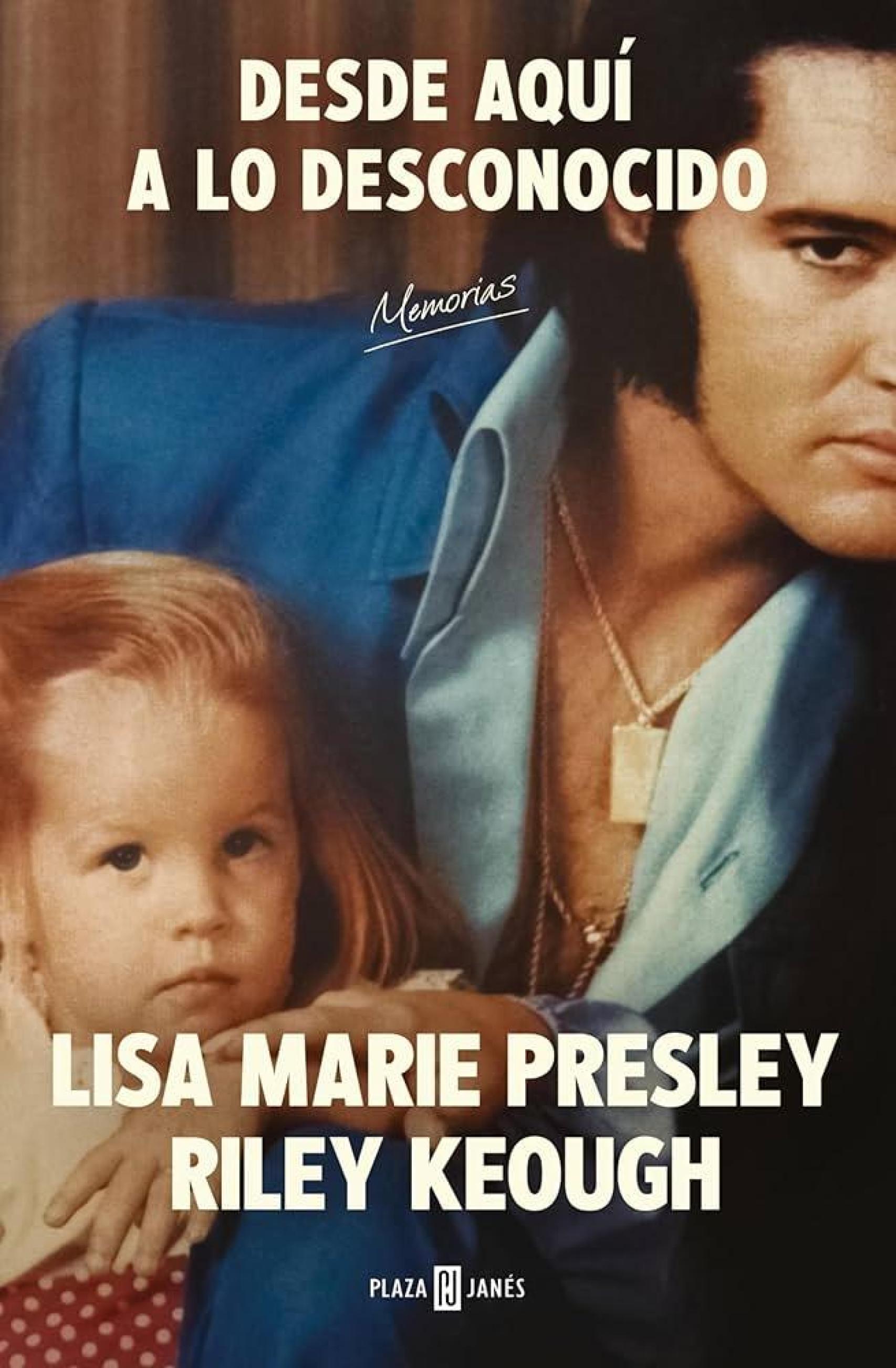 Portada de 'Desde aquí a lo desconocido', las memorias de Lisa Marie Presley.