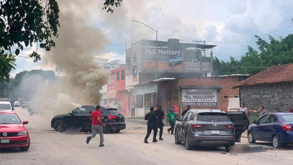 Asesinato a plena luz del día en Tuxtla Guitérrez.