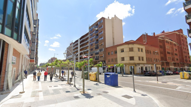 La Avenida República Argentina, en Palencia, vía donde ocurrieron los hechos