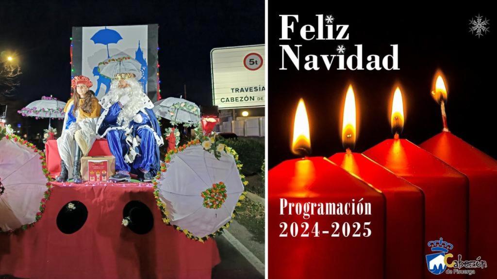 Cabalgata de Reyes en Cabezón de Pisuerga y el cartel de la Navidad