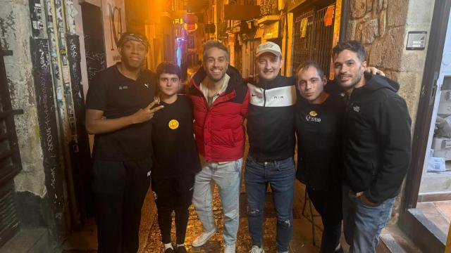 Dani Martínez con el equipo de la Qlona en Zamora