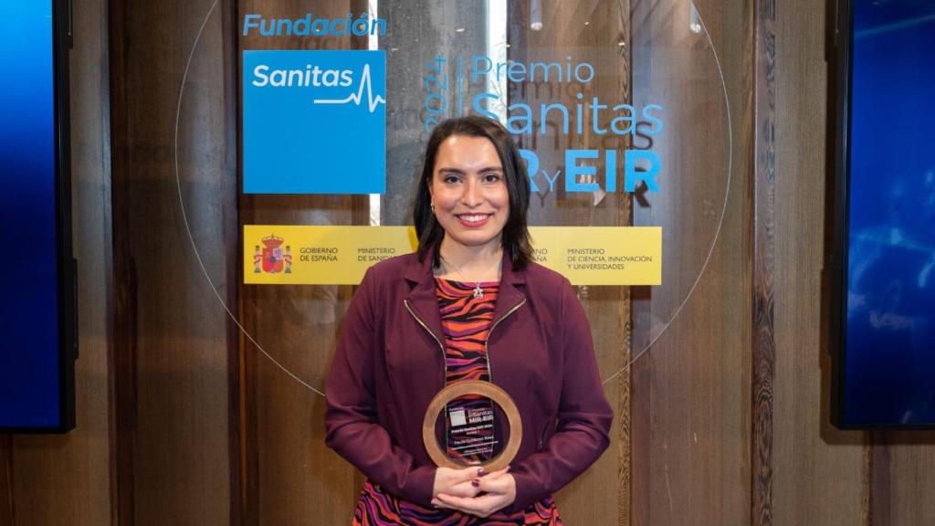 Paula Gutiérrez Báez en la gala de entrega de los premios Sanitas EIR