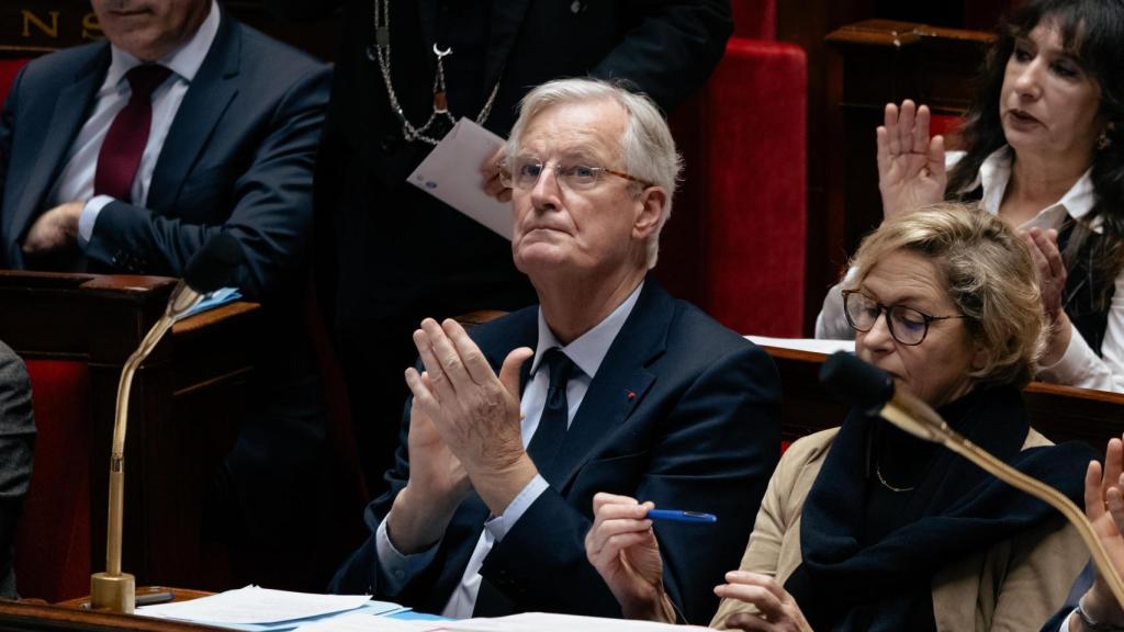 El primer ministro de Francia, Michel Barnier, la semana pasada en el Parlamento francés.