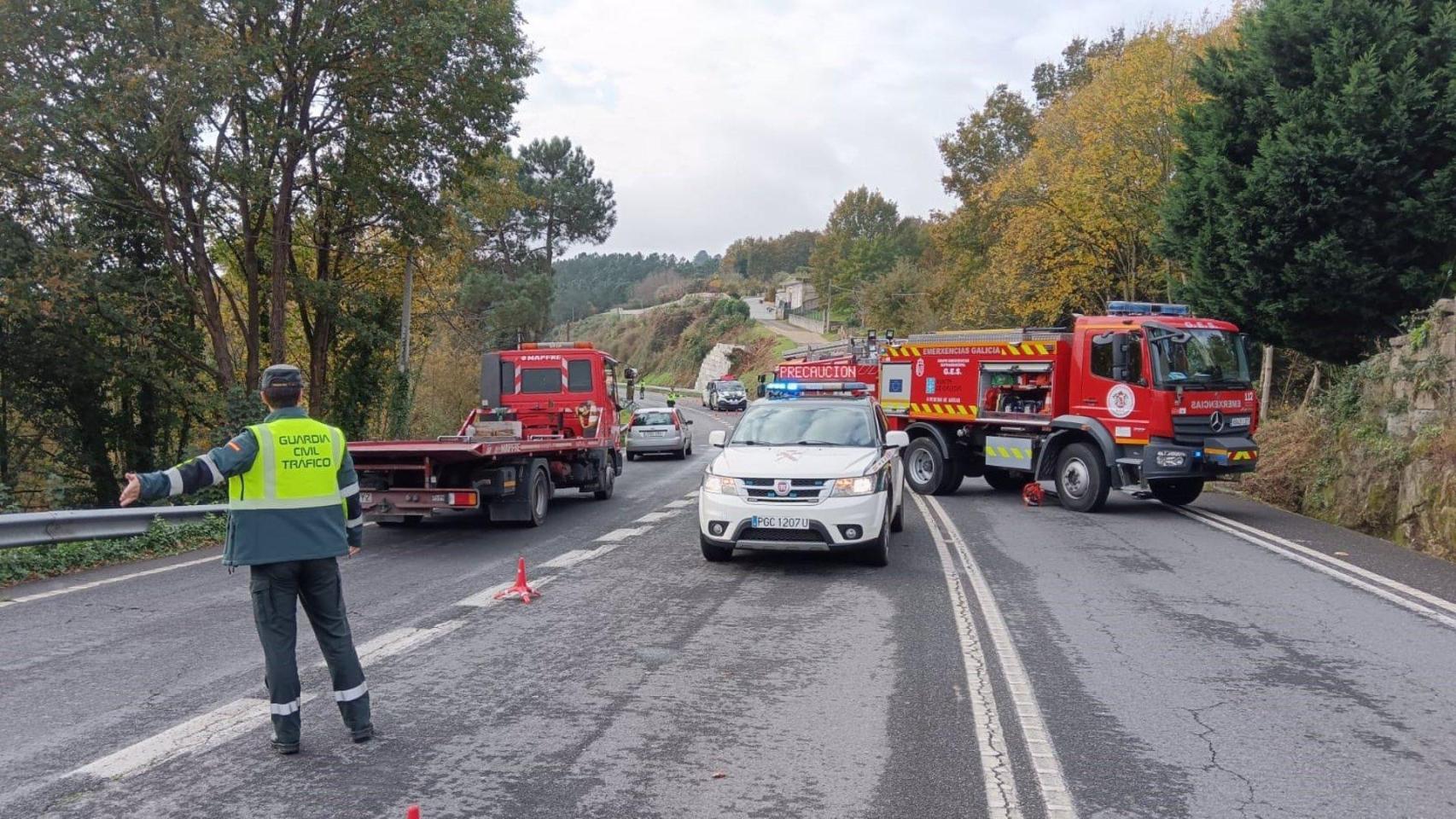 Accidente mortal en Coles (Ourense).