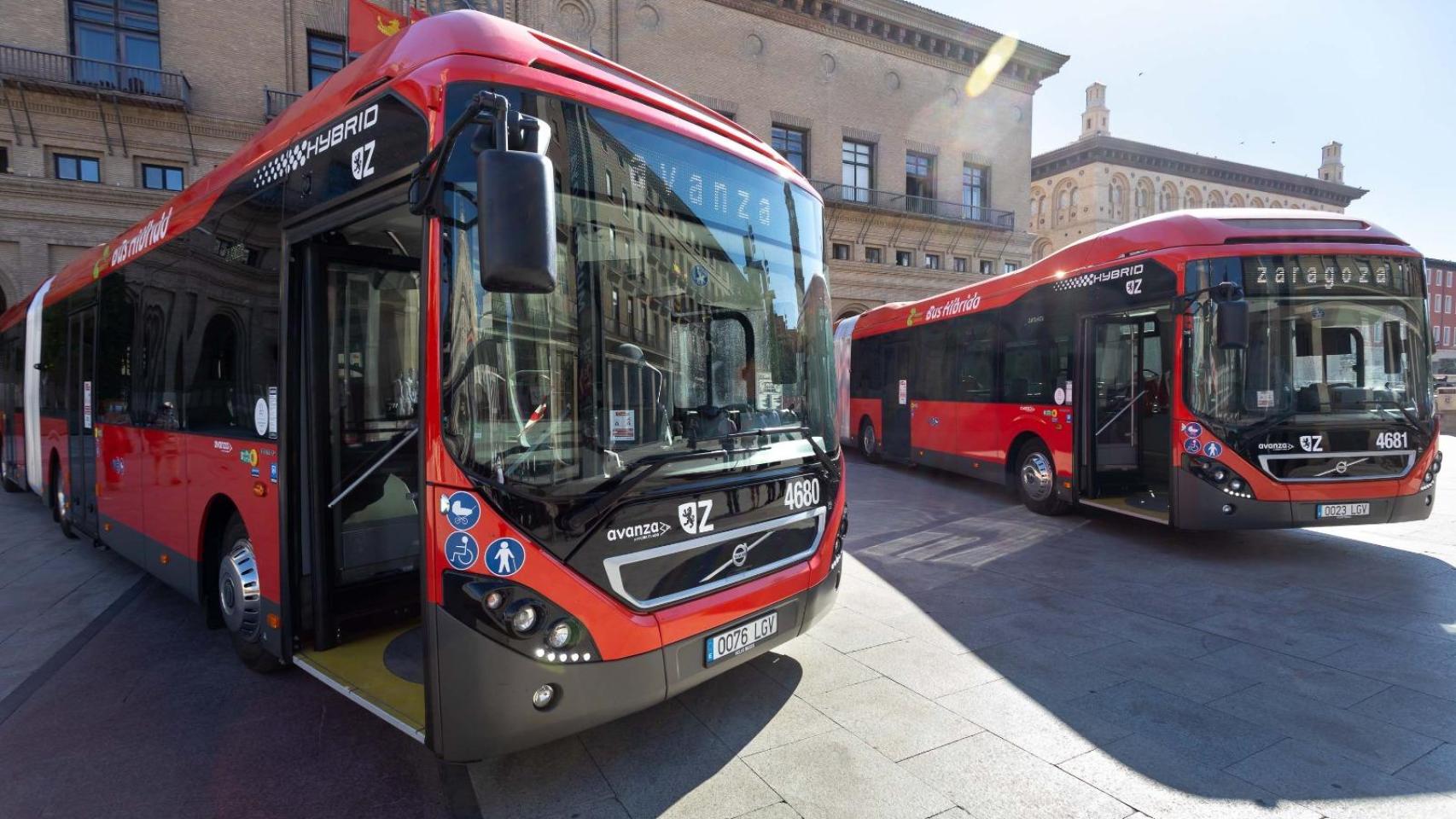 Autobuses de Zaragoza.