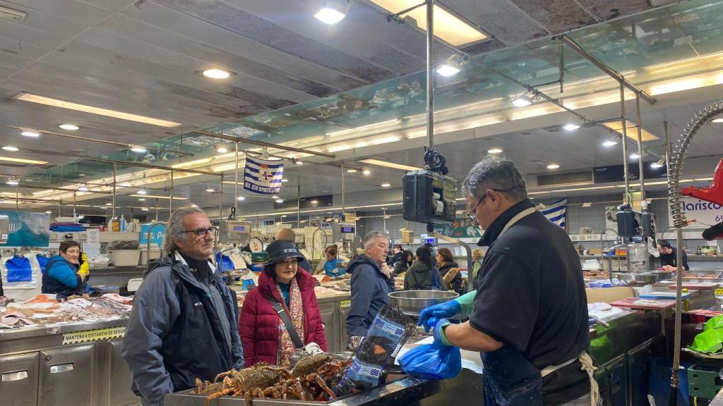 Mercado de la plaza de Lugo.