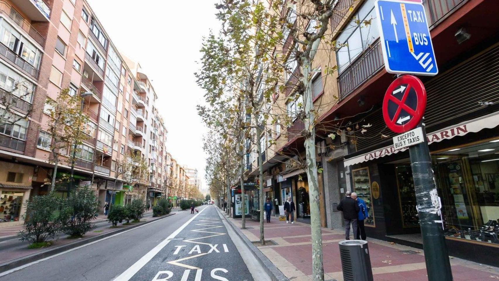 Avenida Madrid de Zaragoza.