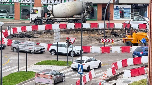 Imagen de las obras de humanización entre Cardenal Cisneros, La Aldehuela y Candelaria en Zamora