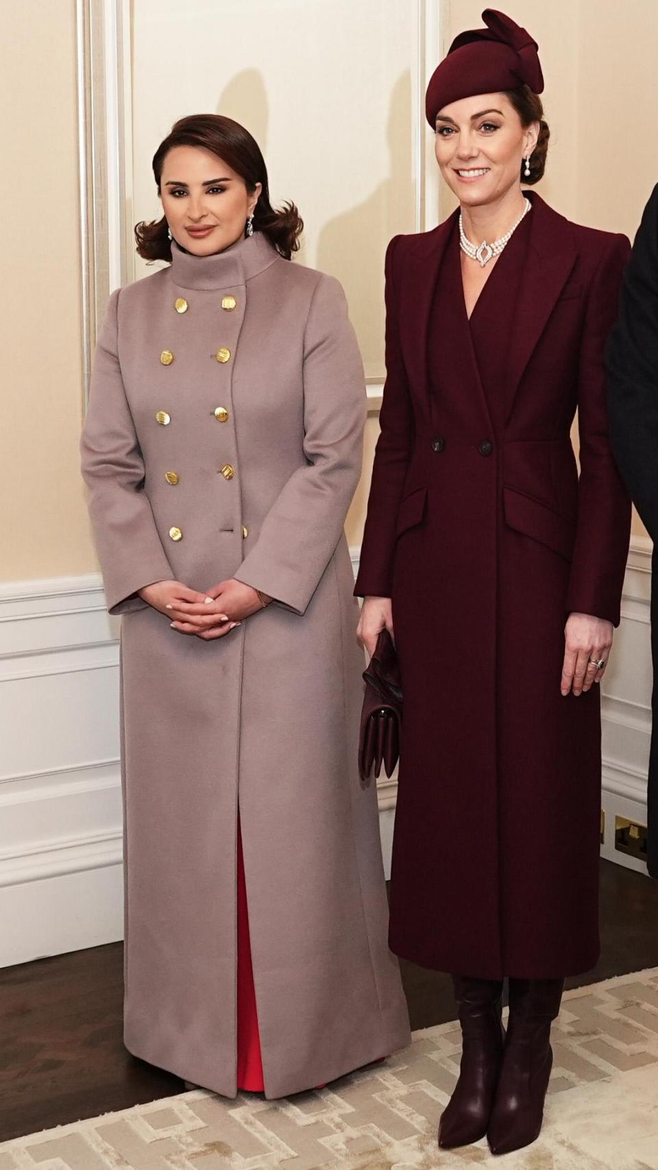 La Princesa, junto a la jequesa de Qatar.