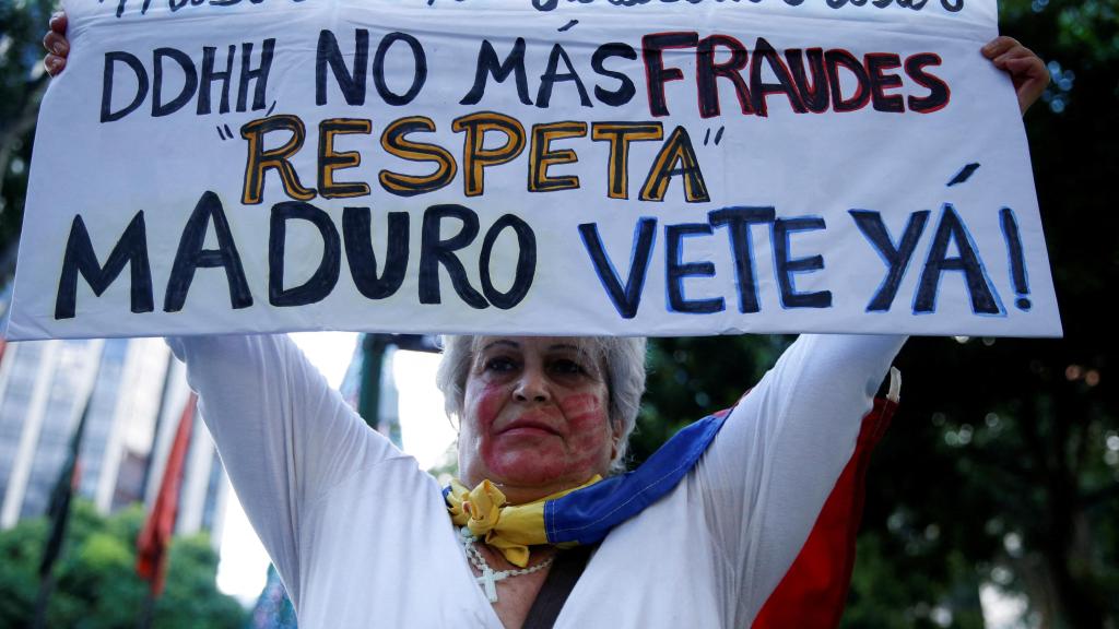 Una manifestación contra Maduro en Caracas celebrada el pasado domingo.