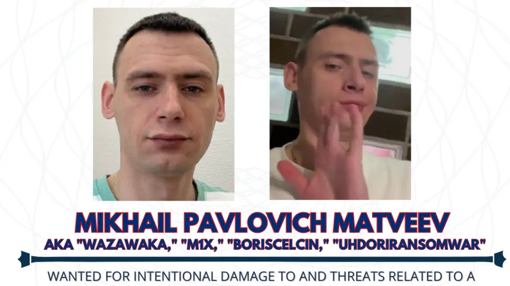 Ficha de Mikhail Pavlovich Matveev por el FBI