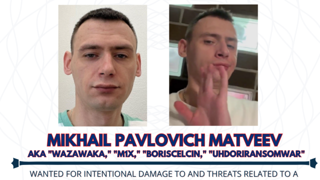 Ficha de Mikhail Pavlovich Matveev por el FBI