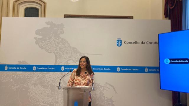 Inés Rey en la presentación de la programación de Navidad 2024